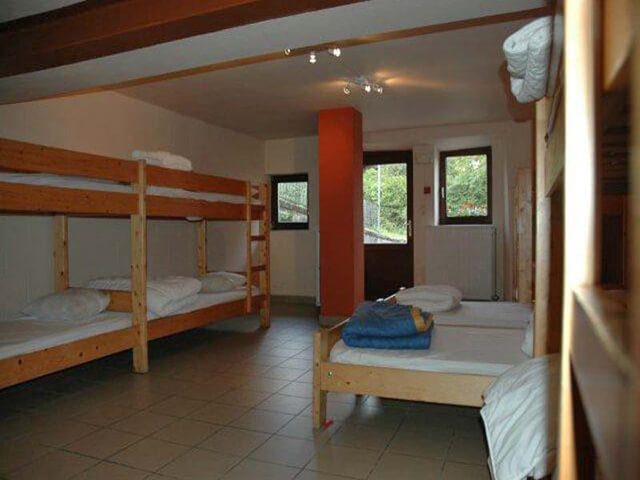 Groepshuis in Wigny slaapkamer voor 8 personen met stapel bedden